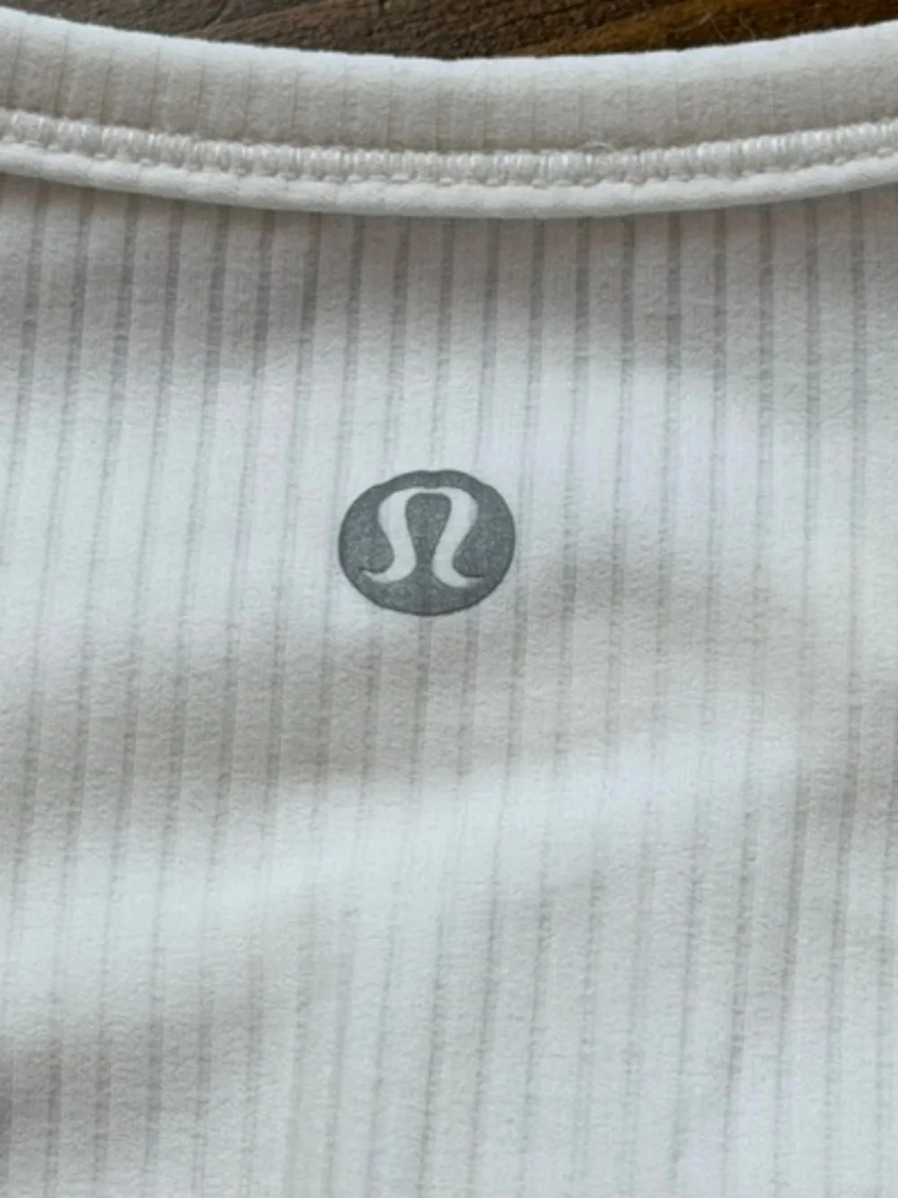 Lululemon All It Takes White Ribbed Cropped Ruched Long Sleeve Nulu Top Women's
